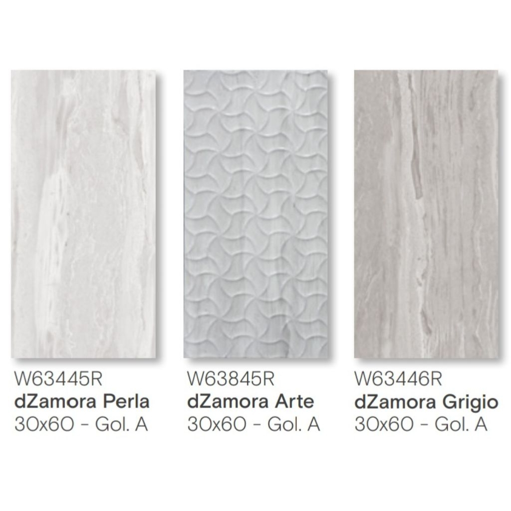 Keramik Roman Glossy dZamora Perla/dZamora Arte/dZamora Grigio Ukuran 30×60cm
