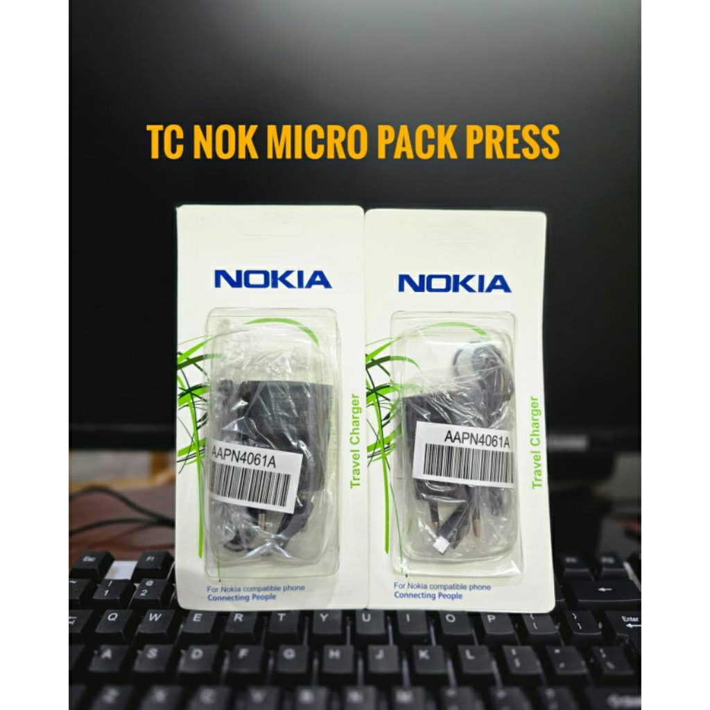 CHARGER CASAN NOKIA 105 150 216 COLOKAN MICRO / LUNA / AC20E / GEPENG PACK ORI PRESS