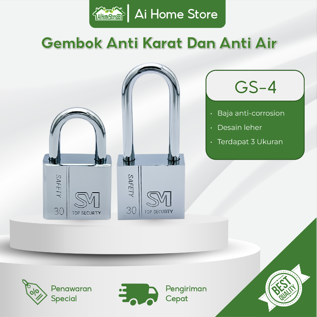 Gembok Pagar Kunci Gembok Besi Gembok Anti Karat Dan Anti Air Gembok Anti Maling Gembok Pintu
