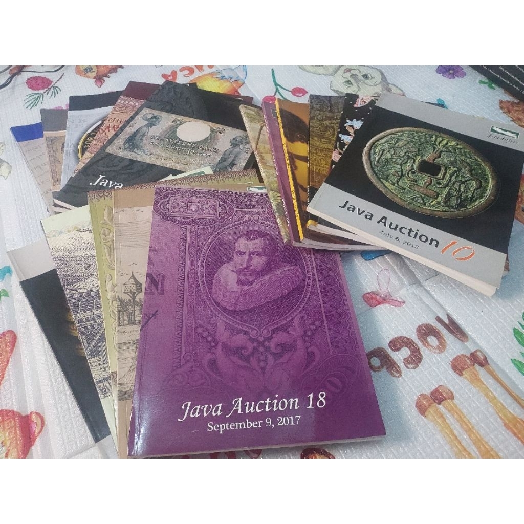 Buku Katalog Uang Koin, Uang Kerta, Kartu Pos Foto dan Buku Lawas Java Auction