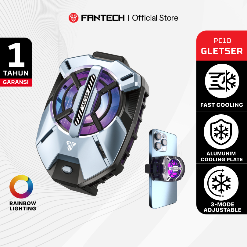 Fantech Phone Fan Cooler HP Gaming Magnetic GLETSER MAX PC10 PCM10 for Smartphone iphone android kip