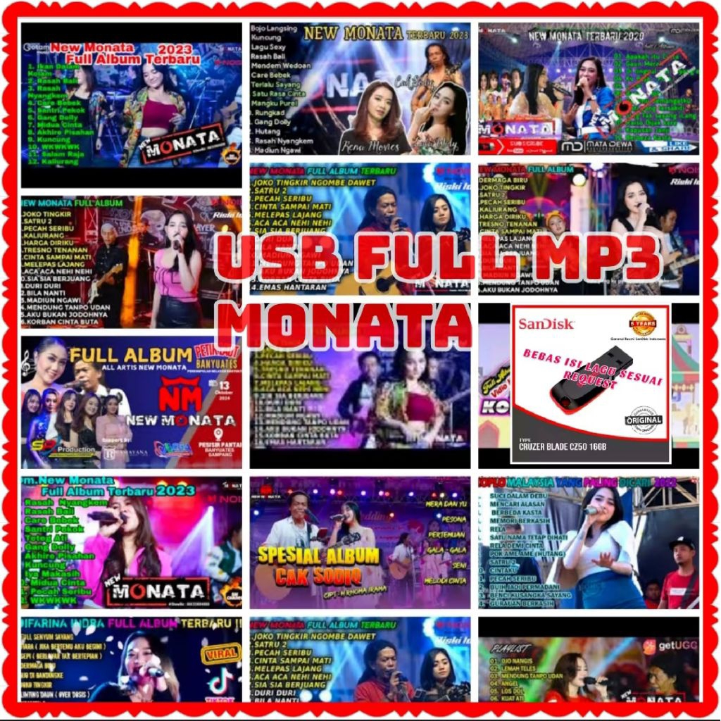 FLASHDISK MP3 MONATA-FLASHDISK LAGU TERBARU MONATA-USB LAGU DANGDUT PANGUNG MONATA-LAGU MONATA