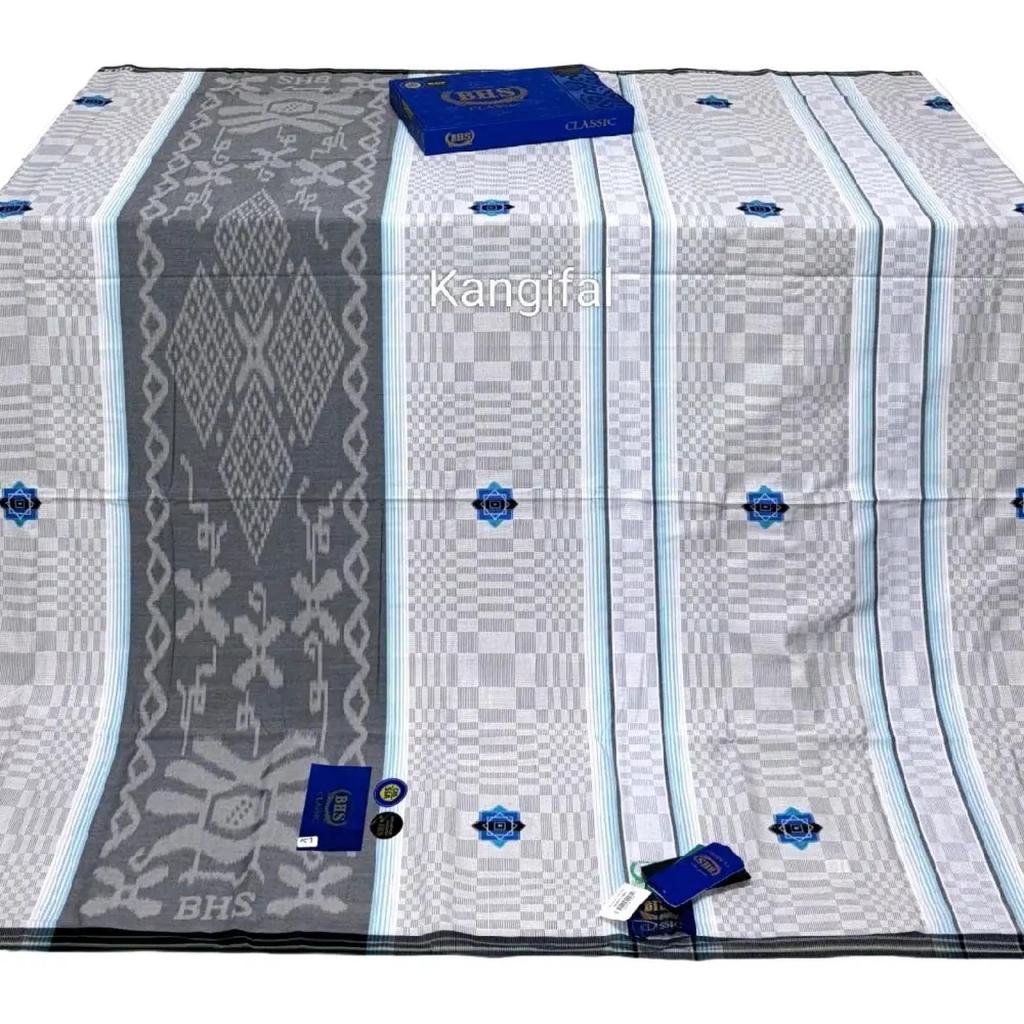 Sarung BHS Classic Gold Motif C45 SSA, BHS classic songket, Putih Hitam - DKH GOLD 28