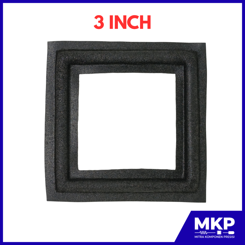 KARET WOOFER SPEAKER PERSEGI 3 INCH SPON PINGGIRAN