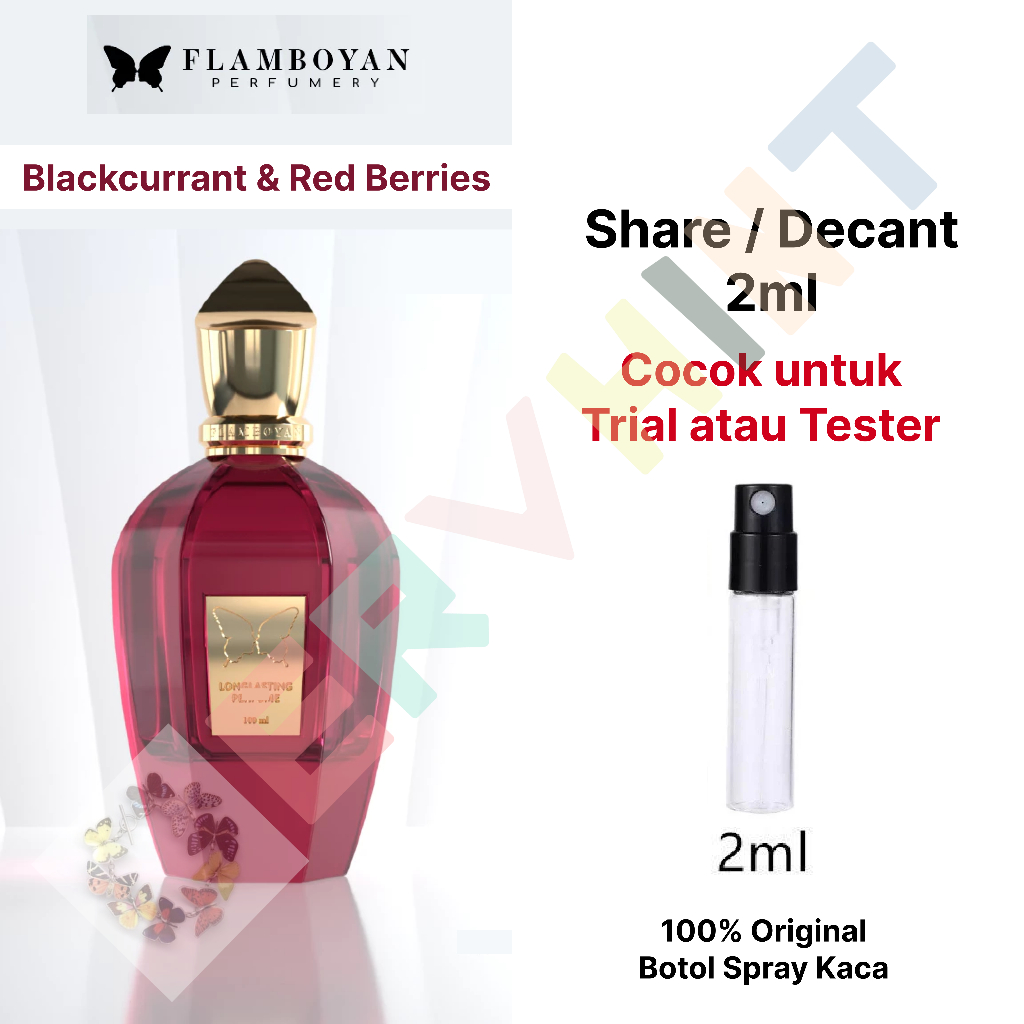 [Decant Parfum] Flamboyan Perfumery - Blackcurrant & Redberries EDP | Floral Fruity | Wanita