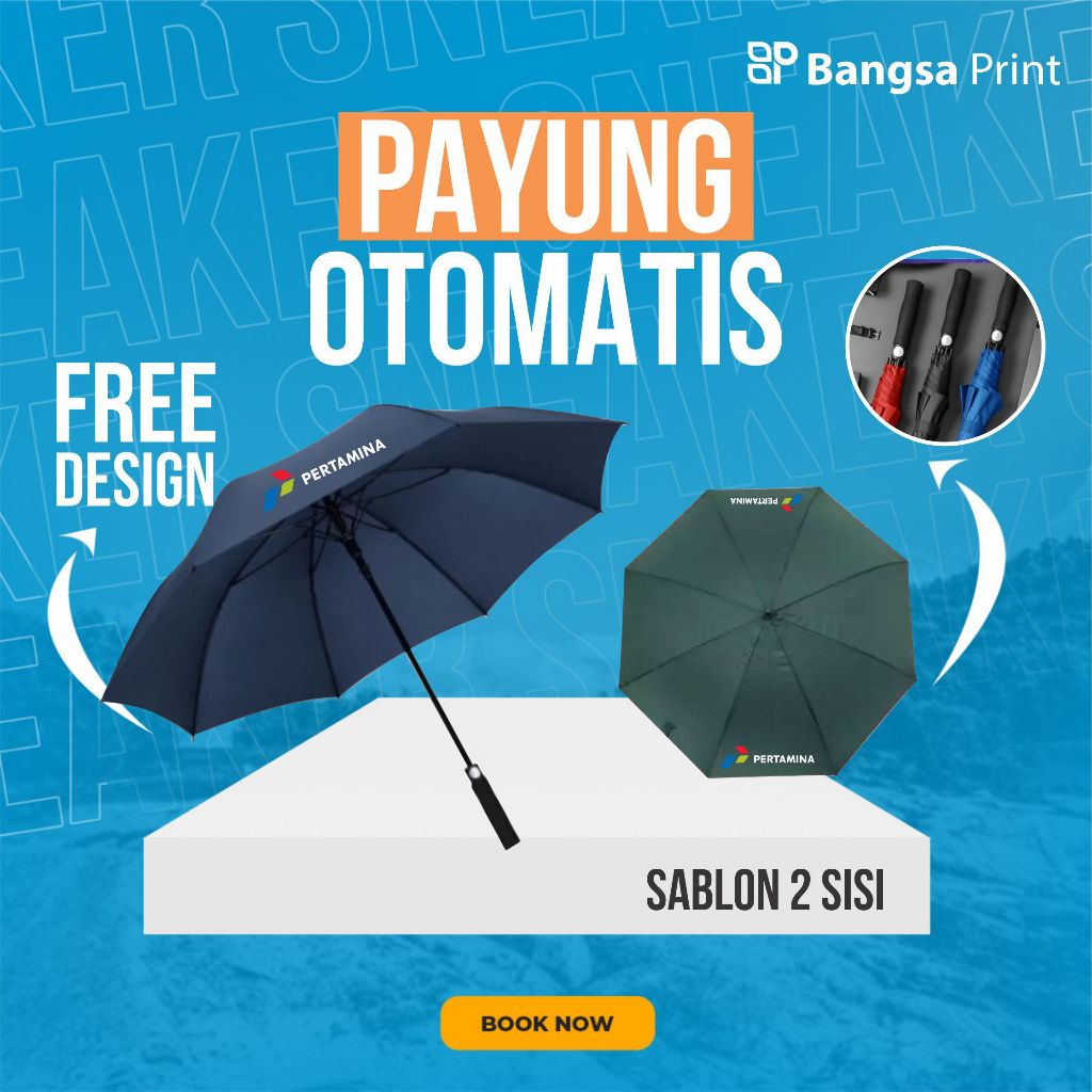 Payung Golf Jumbo Custom/Payung Custom/Payung Golf Jumbo/Payung Golf Promosi/Payung Golf Souvenir/Pa