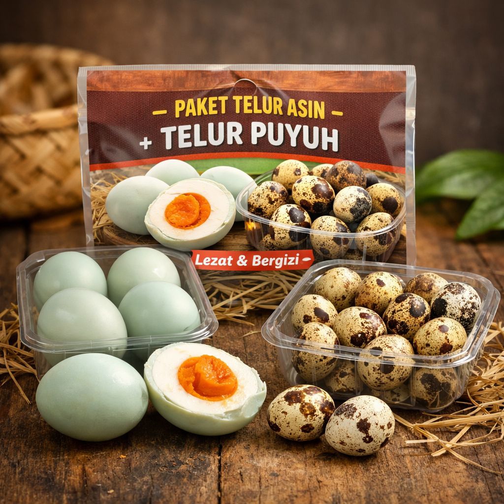 (PROMO) PAKET TELUR ASIN + TELUR PUYUH FRESH