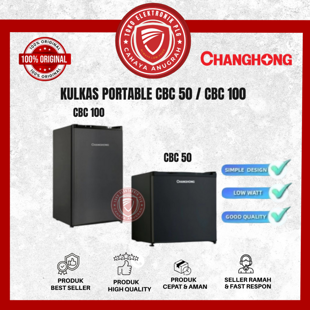 Kulkas Changhong Portable - CBC50 50 Liter / CBC 100 100 Liter Changhong