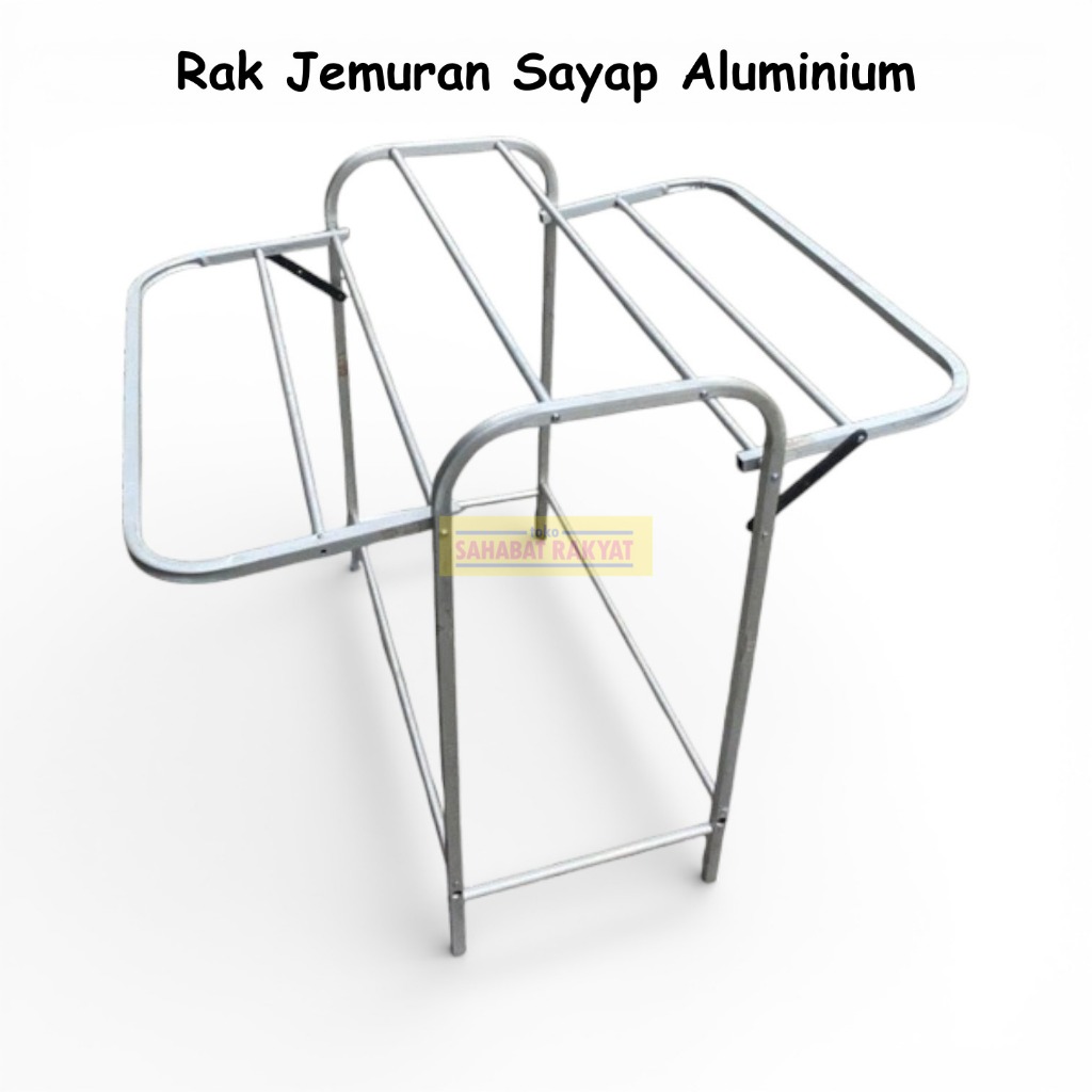 Jemuran Handuk Jemuran Lipat Jemuran Sayap Aluminium Anti Karat.
