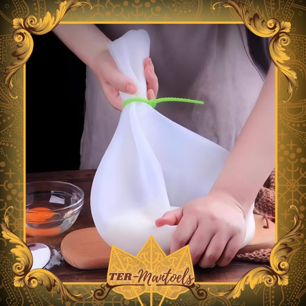 Kantong Pengadon Kue Silikon Anti Robek / Kantong Ulen Adonan Roti / Kantong Adonan Kue