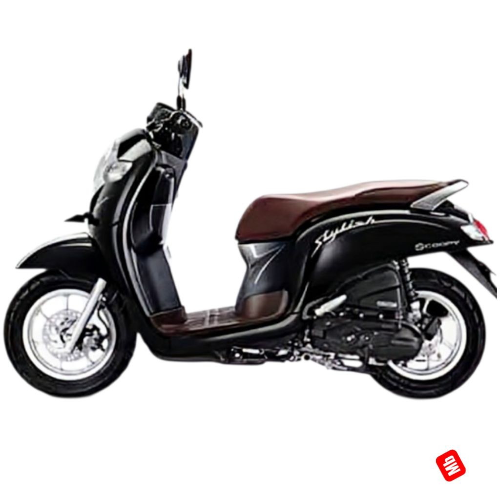 Striping Stiker Lis Body Motor Honda Scoopy Fi Stylish New Matte Brown 2019 2020 Standar