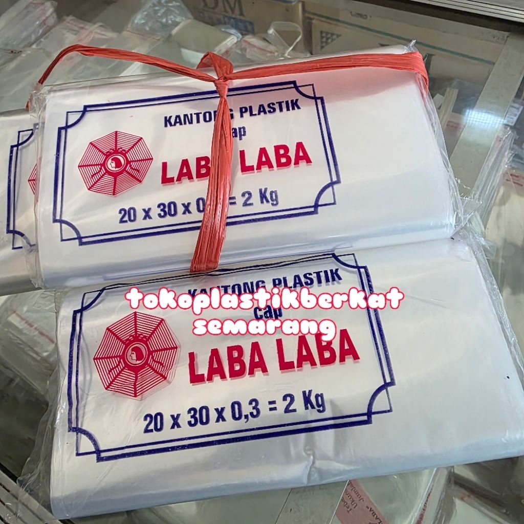 Plastik bening/pp 03 2 kg Laba-laba 20x30x03