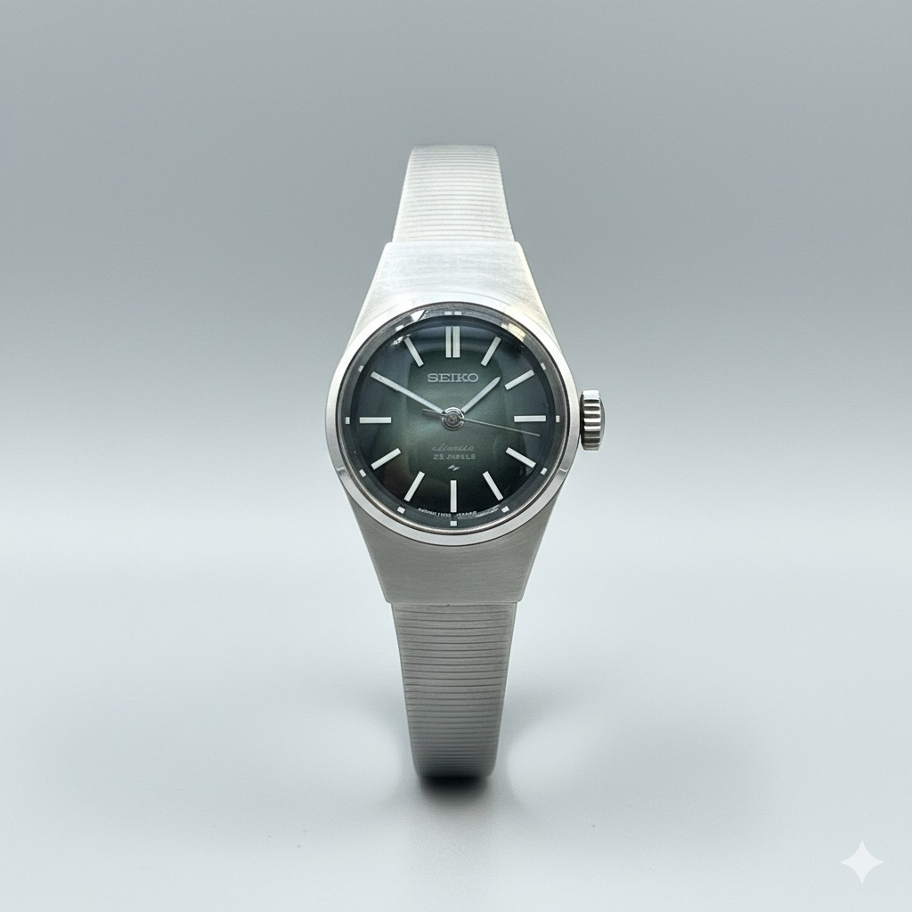 Jam Tangan Wanita Seiko Automatic Vintage Dial Hijau