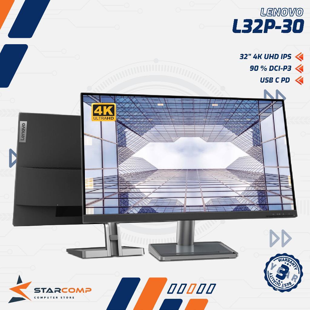 Lenovo L32p-30 32" 4K UHD Monitor