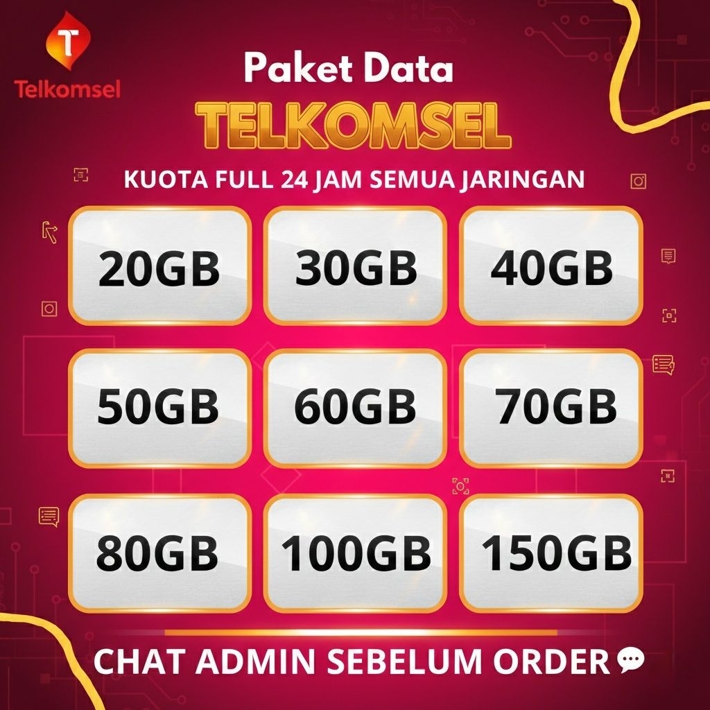 [PROMO]PAKET DATA TELKOMSEL | KUOTA DATA TELKOMSEL 24 JAM ALL JARINGAN