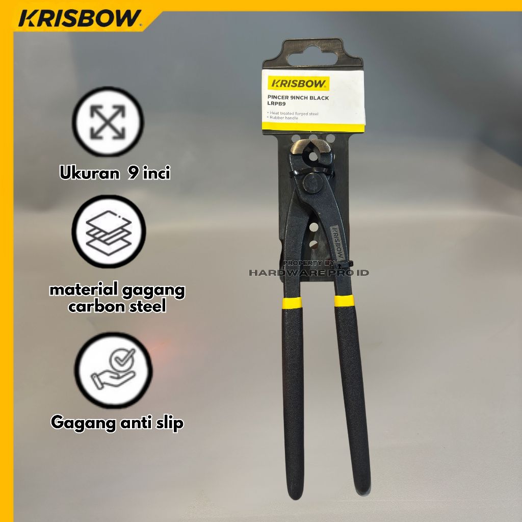 Krisbow Tang Penjepit 9 Inci - Hitam Alat penjepit serbaguna Material carbon steel