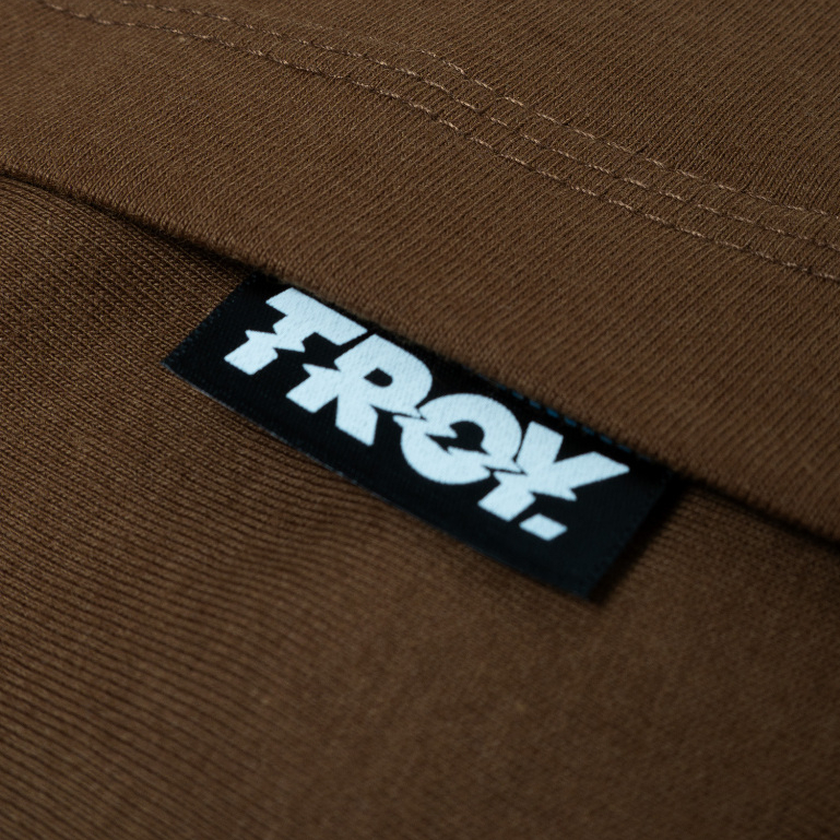 Troy Company Tshirt Toffee Curve Blue - Kaos Lengan Pendek Kaos Coklat Toffee MTD 2952