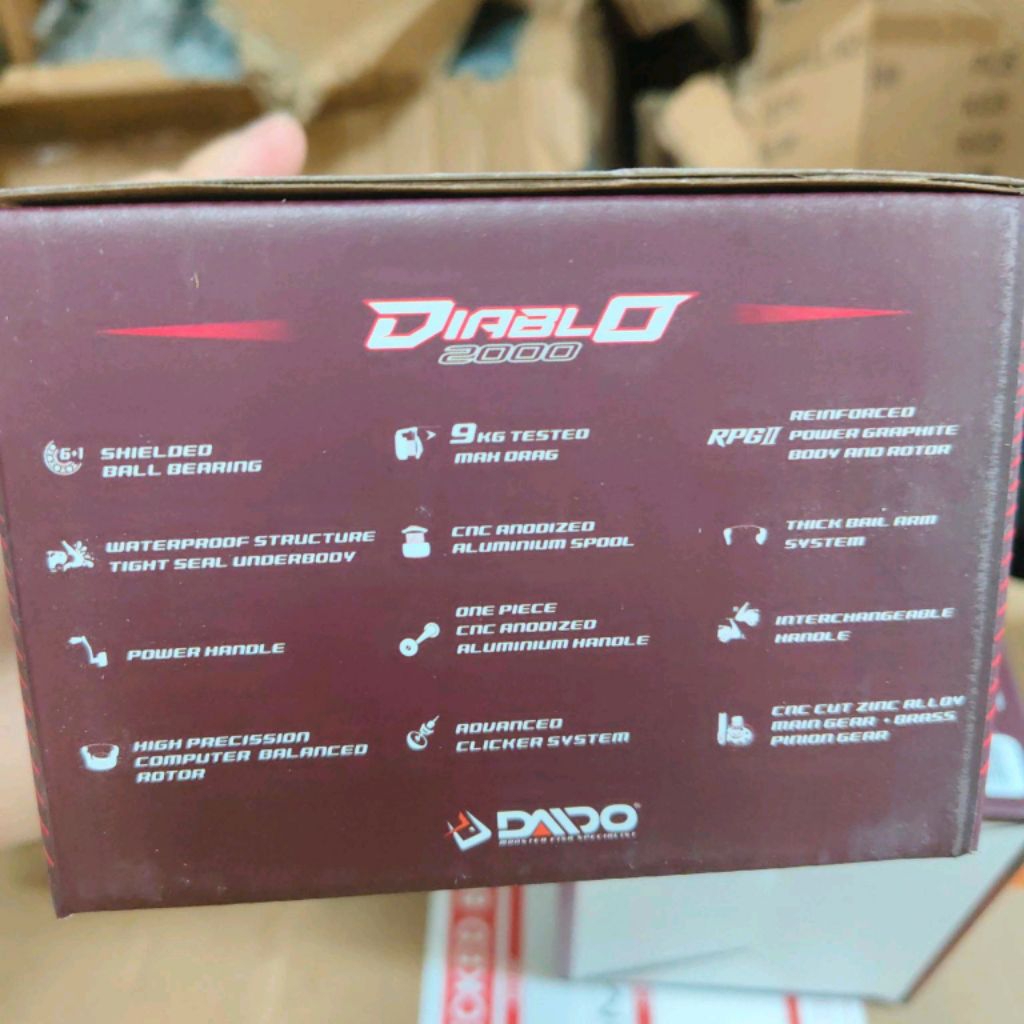 reel pancing daido diablo 1000 2000 3000 power handel