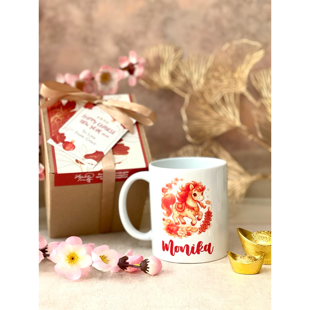 PERSONALIZED CERAMIC MUG ONLY WITH BOX • CNY IMLEK HAMPERS 2026 • CNY Hampers & Gift • Parcel Xincia