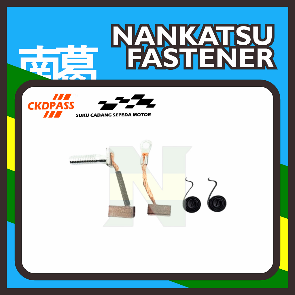 CKD PASS - Cool Starter Tiger Arang Kul Dinamo Stater Carbon Brush Megapro