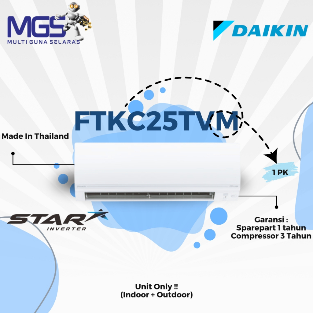 AC Daikin Star Inverter 1PK FTKC25TVM4