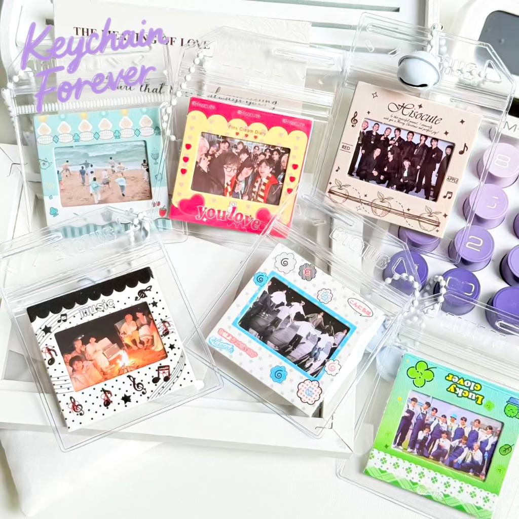 SEVENTEEN Kpop Gantungan Kunci Kartu Foto Pvc Yang Dapat Diganti Liontin Tas Sekolah Perlengkapan