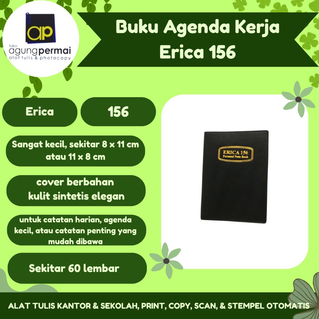 Buku Agenda Kerja Erica 156