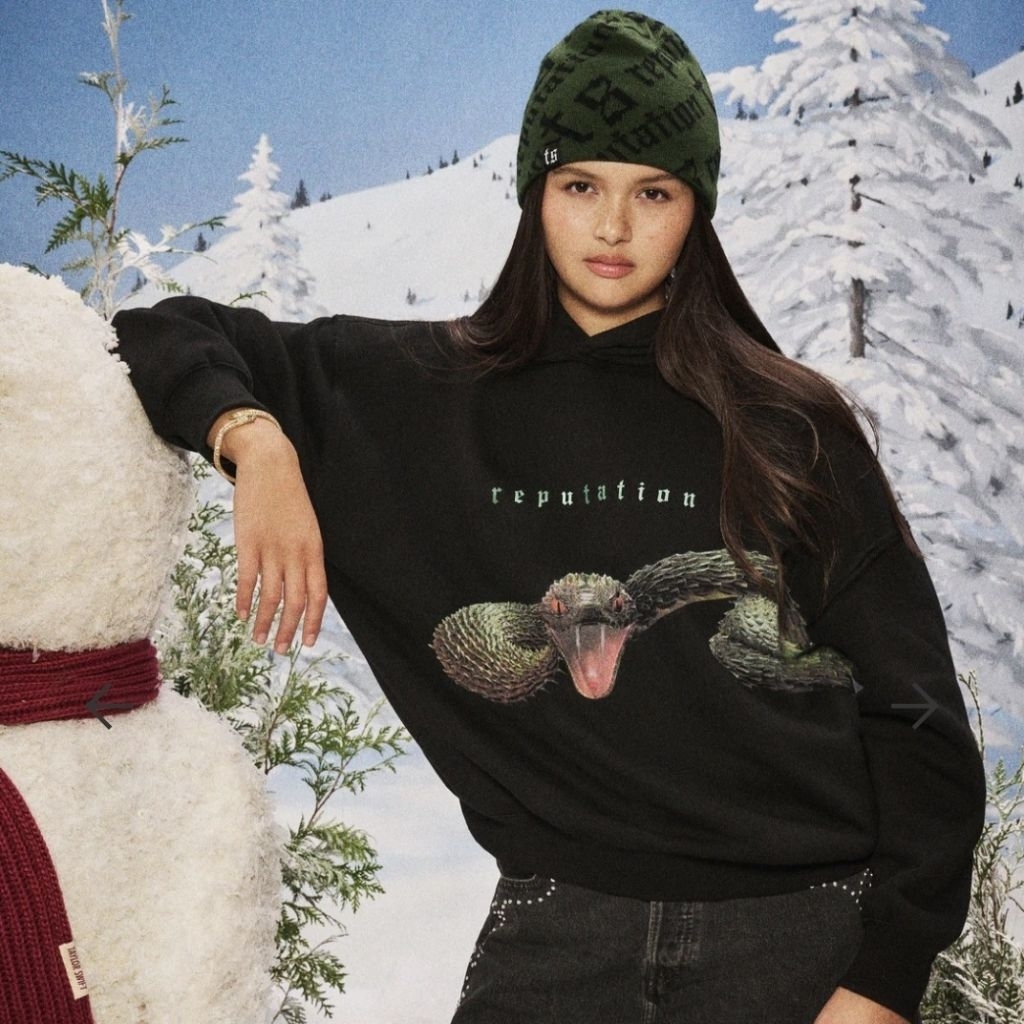 Official Merch Taylor Swift Reputation Album Snake Hoodie The Eras Tour