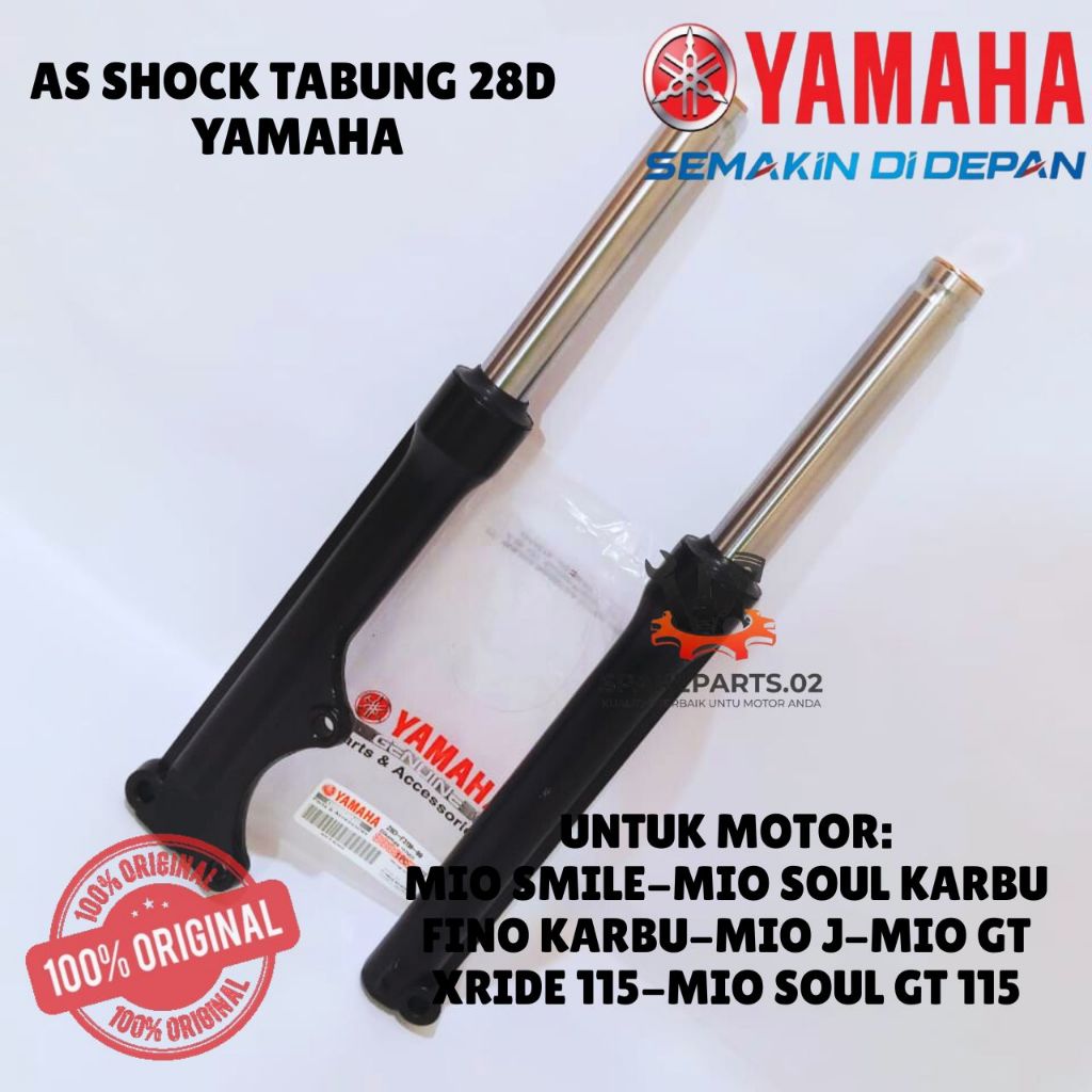 AS SHOCK+TABUNG ORIGINAL YAMAHA KODE 28D, AS SHOCK MIO SMILE, AS SHOCK TABUNG MIO SOUL KARBU, AS SHO