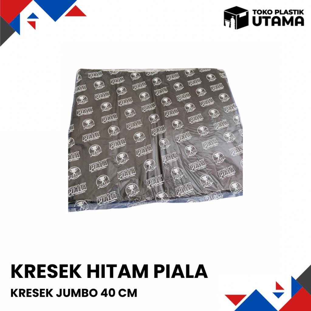 Kresek Hitam Piala 40cm Kresek Jumbo Hitam isi 30 pcs