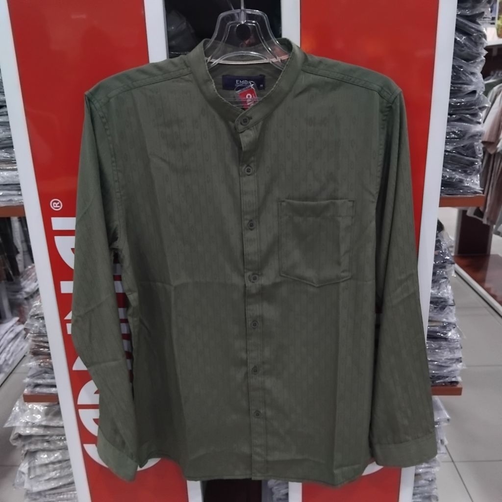 emba kemko / baju taqwa / baju muslim lengan panjang bahan poloester + tencel