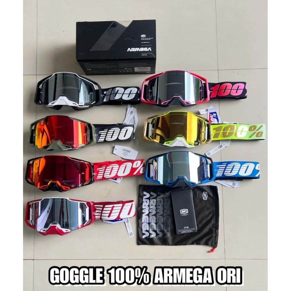 GOGGLE 100% ARMEGA ORIGINAL