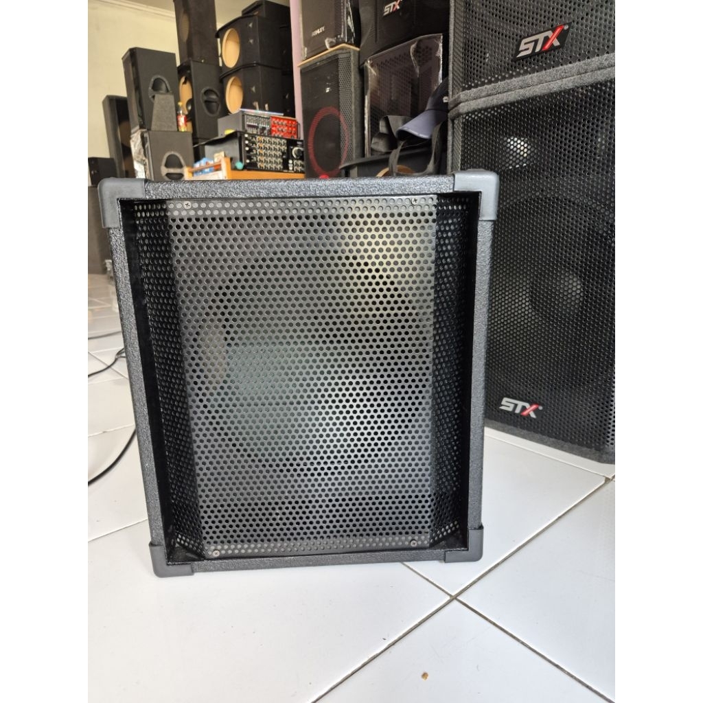 Box subwoofer box speaker sub 10 inch finishing cat tekstur resin