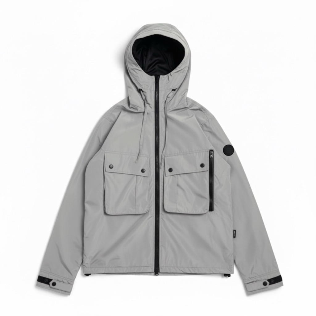OUTFIRM - VOIRE Nylon Jacket Ash Grey