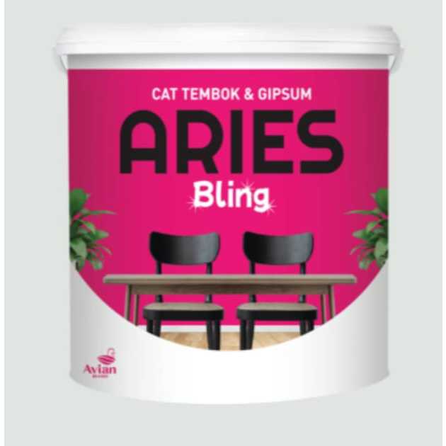 Cat Tembok ARIES BLING 4,5 KG - Bisa untuk cat plafond, GRC, Gypsum dan cat beton