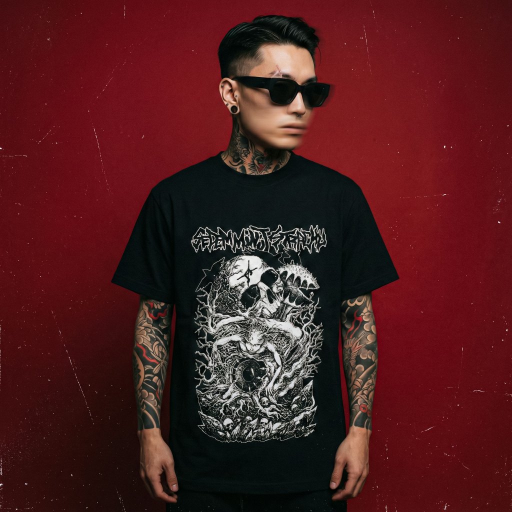 Metalgear Music 100% Cotton Baju Kaos     Tshirt + Cassette Sedem Minut Strachu - Noise Core Katun S