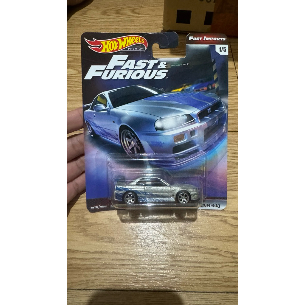 HOTWHEELS PREMIUM NISSAN SKYLINE GT-R R34 FAST & FURIOUS