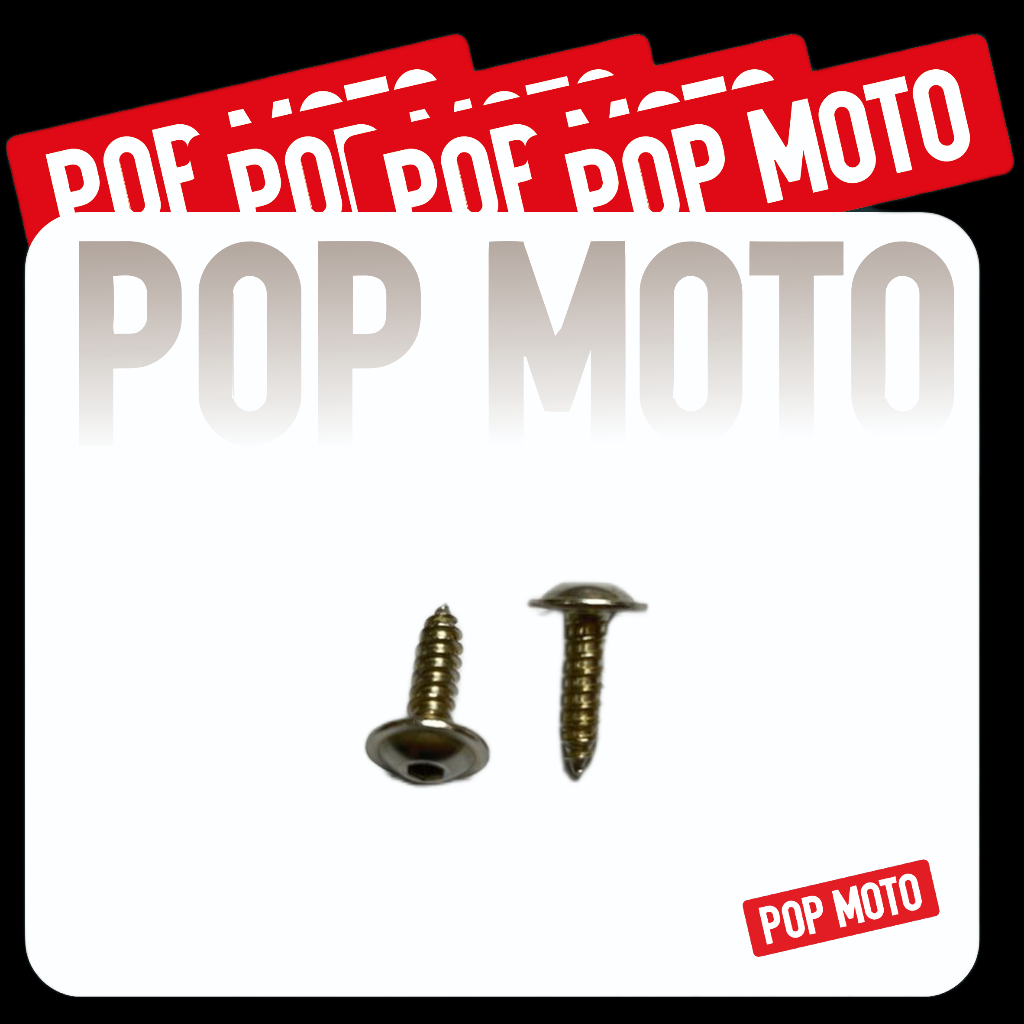 Skrup Button Head Flange 5 x 16 Anti Karat Stainless Steel 304 Cover Body Mio Jupiter Mio Smile Mio 