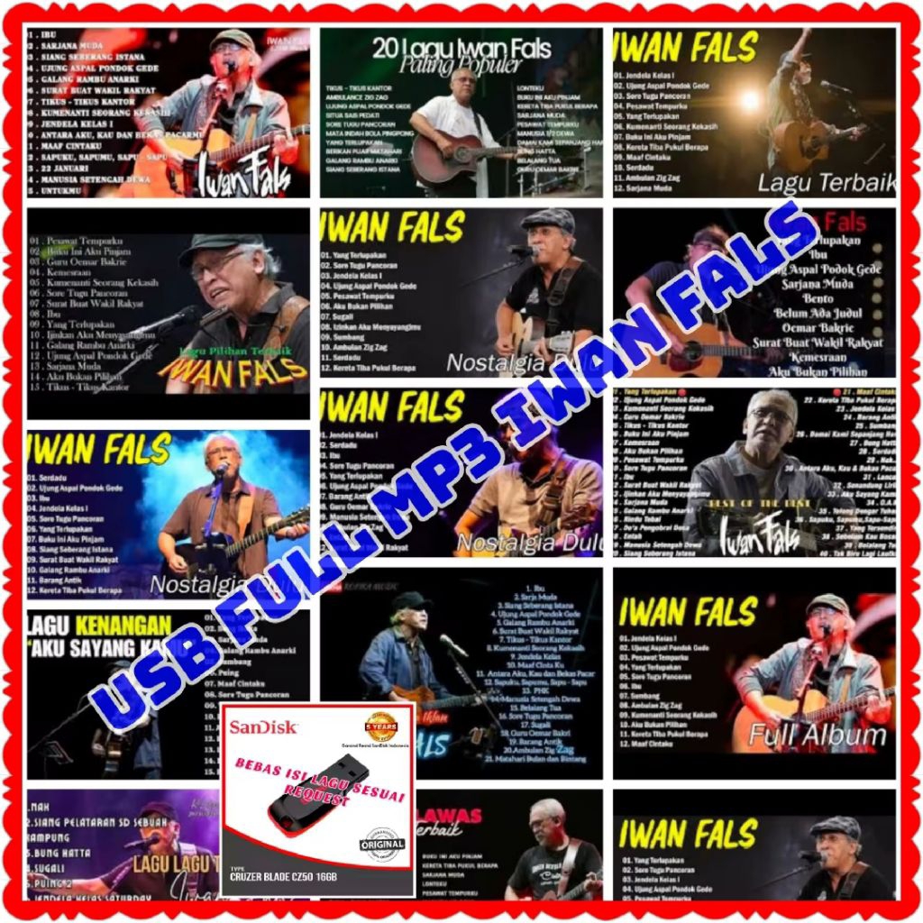 FLASHDISK ISI LAGU IWAN FALS-FLASHDISK MUSIC IWAN FALS-USB ISI LAGU IWAN FALS-FLASHDISK MOBIL