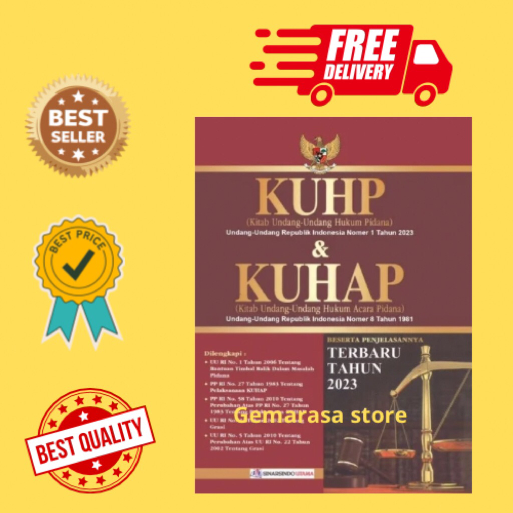 BUKU KUHP DAN KUHAP Terlengkap dan terbaru