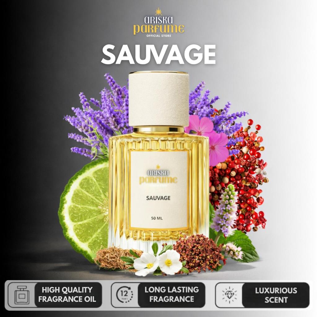 SAUVAGE Extrait De Parfum - Parfum Pria Minyak Wangi Tahan Lama - 10ML