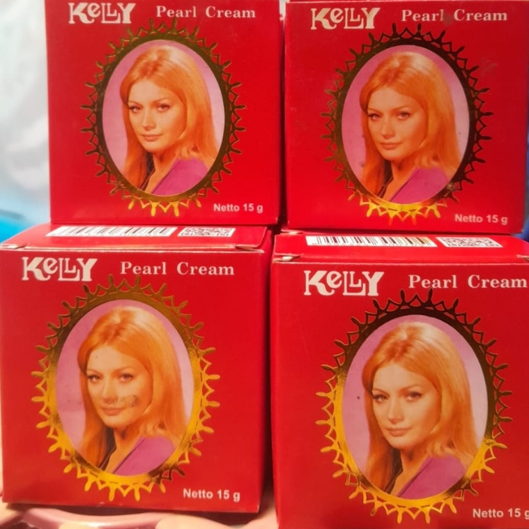 Kelly Pearl Cream 15gr Asli Original | Cream Wajah Pencerah & Alas Bedak | Pelembab