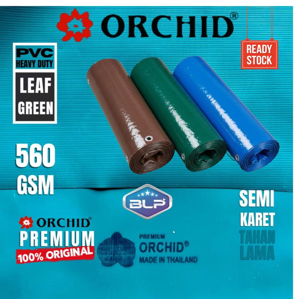 Terpal Roll Orchid Premium PVC Semi Karet  Glossy Original