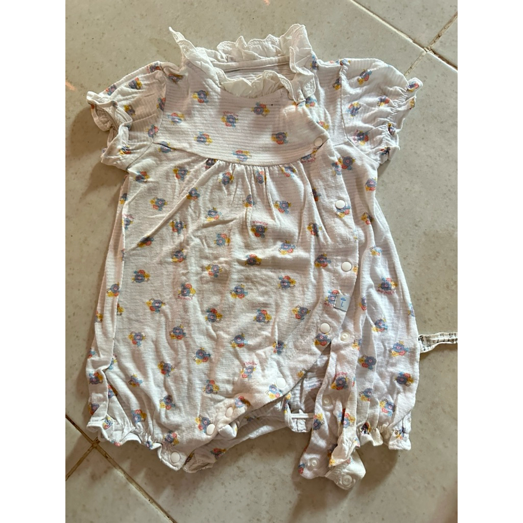 GESER SAMPING : BAJU BAYI PRELOVED BEKAS PERNAH PAKAI SEPERTI BARU SLEEPSUIT PIYAMA OVERALL KUTUNGAN