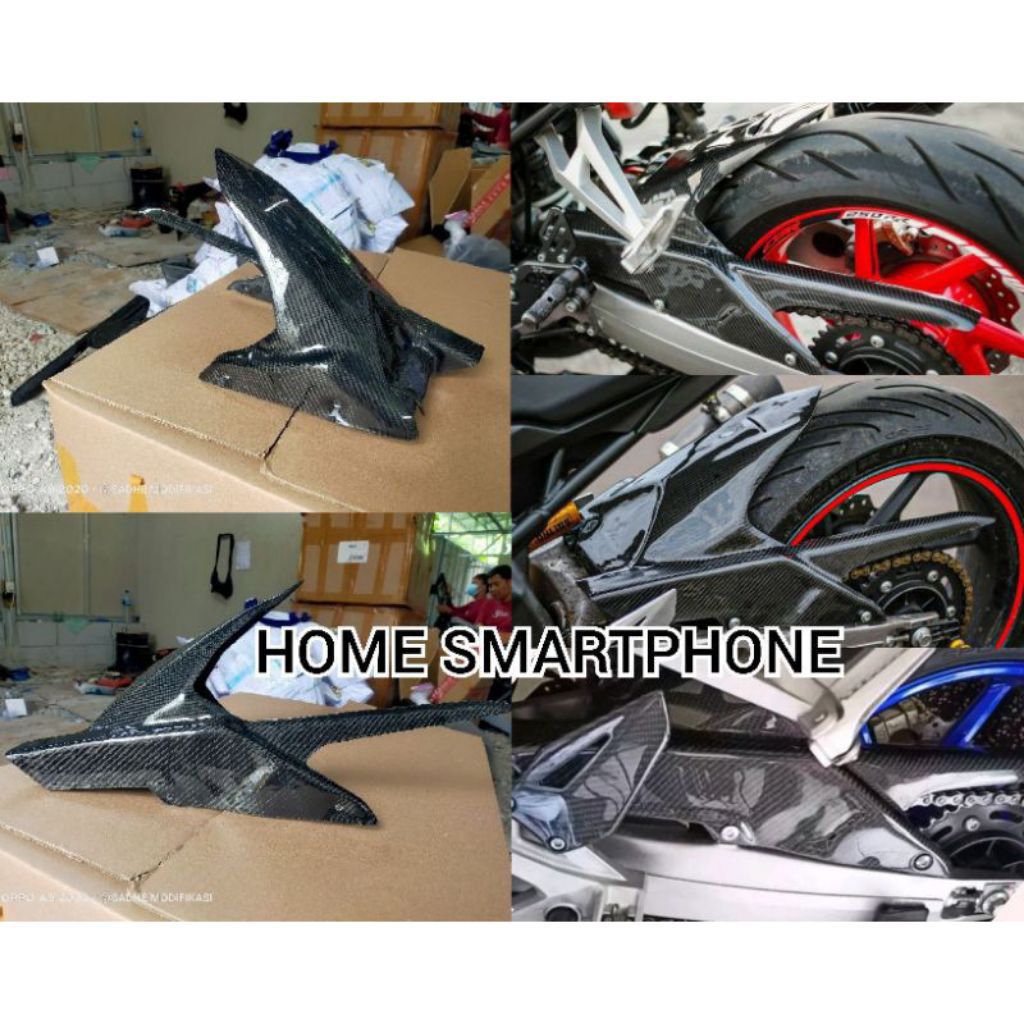 Cover Rantai Hugger Arm Honda CBR250RR Carbon Kevlar Original