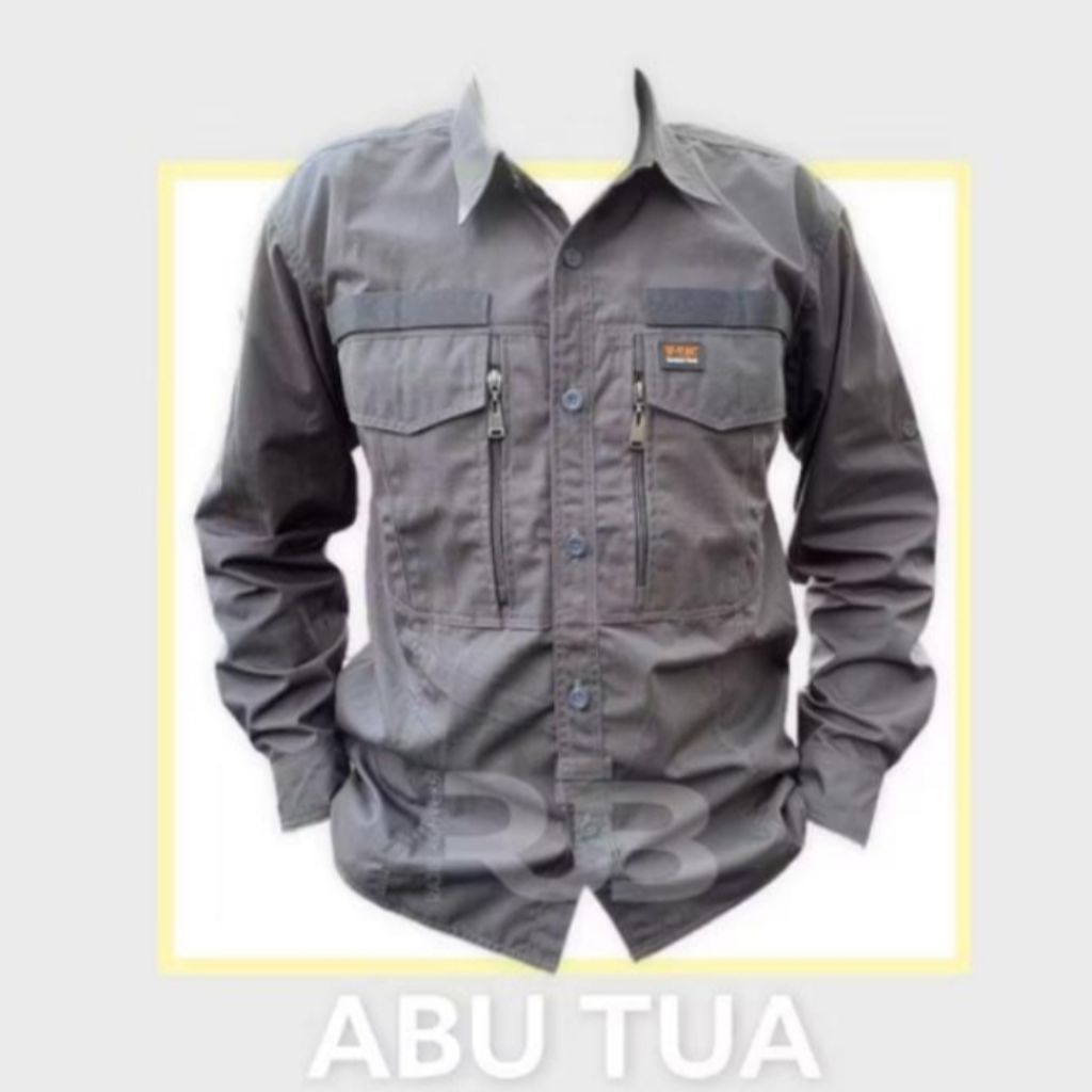Kemeja Tactical w-tac lengan panjang ristop preloved