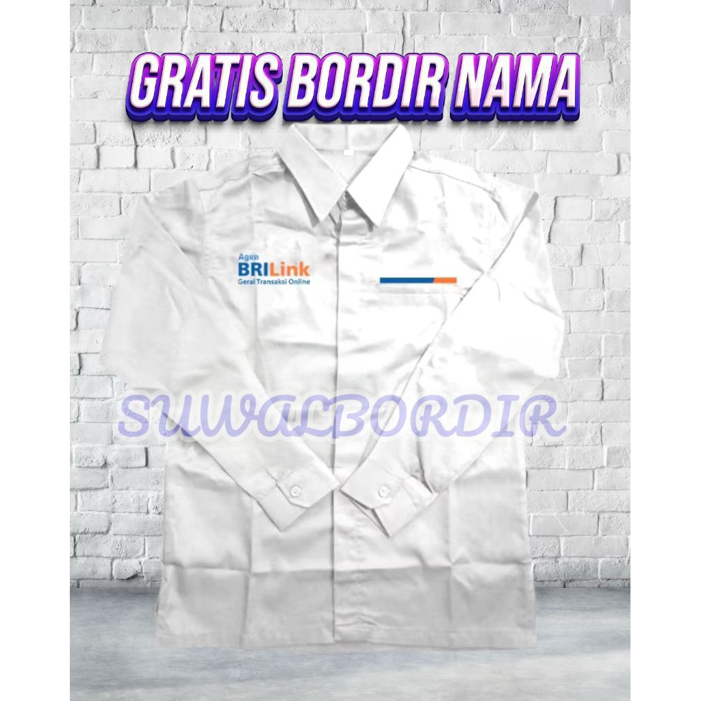 SERAGAM AGEN BRILINK KEMEJA AGEN BRILINK LENGAN PANJANG TERBARU ATASAN BAJU AGEN BRILINK