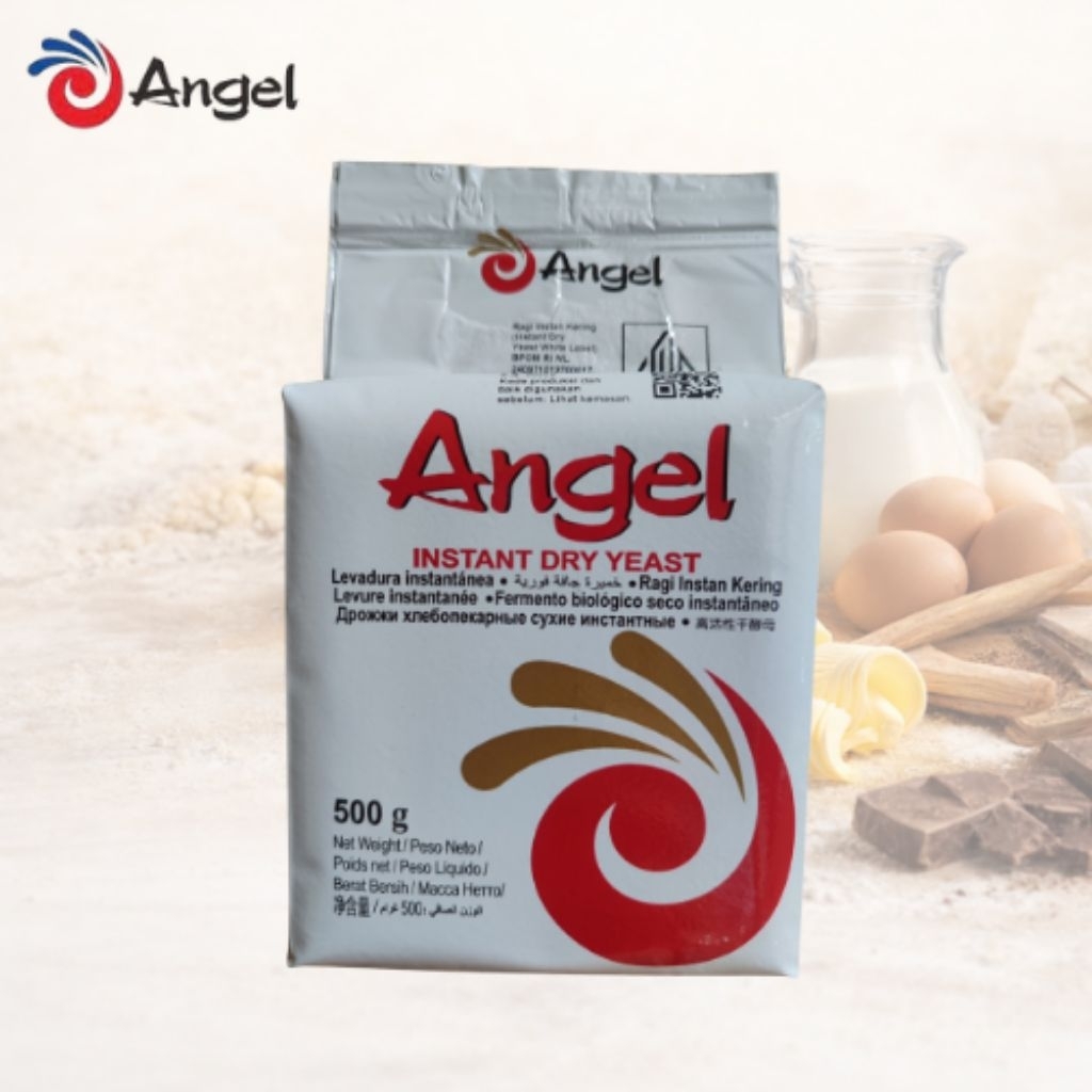 Ragi Instan Angel 500g - Fermentasi Cepat, Ekonomis, Tekstur Roti Lebih Baik