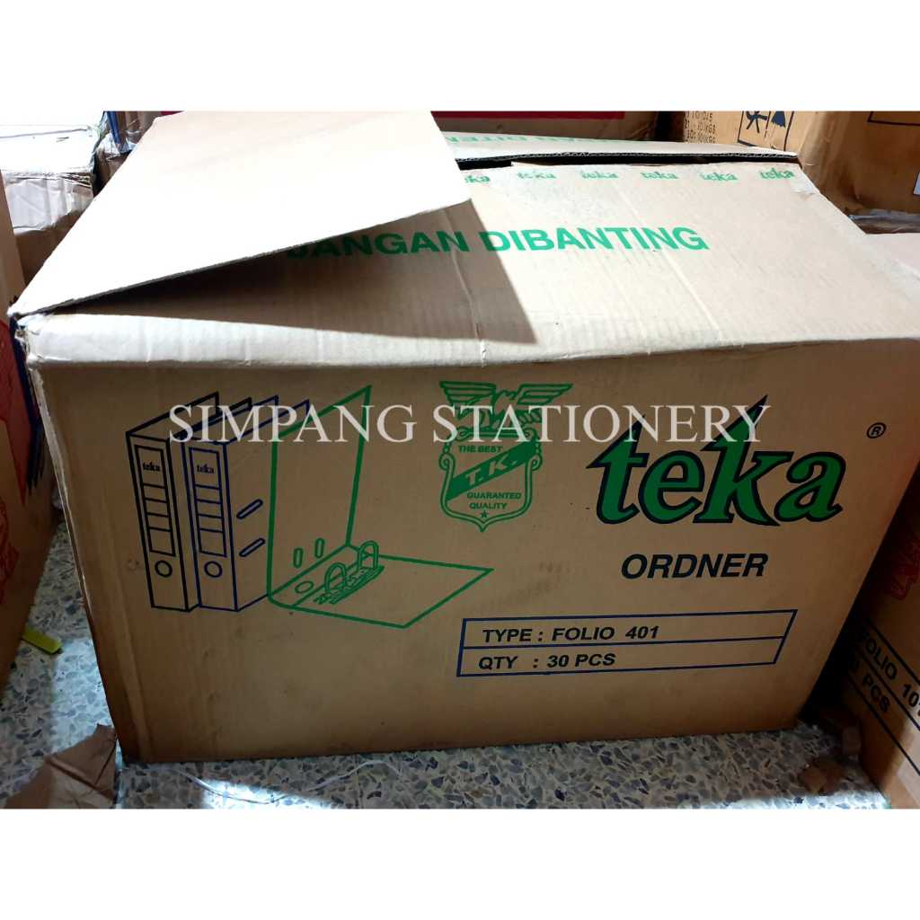 [1 Karton / 30 Pcs] Teka seri label Hijau Map Ordner Odner Folio 75mm Murah Grosir