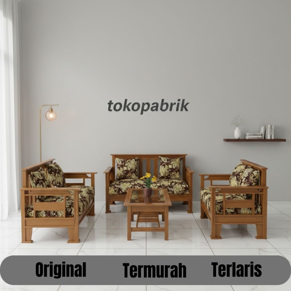 Sofa Kayu - Sofa Mahoni Sofa Tamu Sofa Kayu Sofa Minimalis Sofa Murah Terlaris Best Seller Ciayumaja